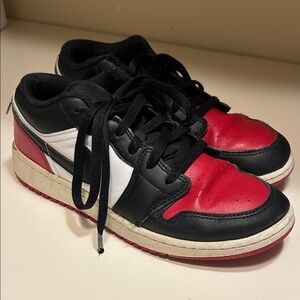 Nike Kids Black, Red, and White Sneakers